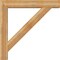 Ekena Millwork Traditional Block Rough Sawn Bracket w/ Offset Brace, Western Red Cedar, 8"W x 48"D x 48"H BKT0806X48X48TRA05RWR - alternate 3